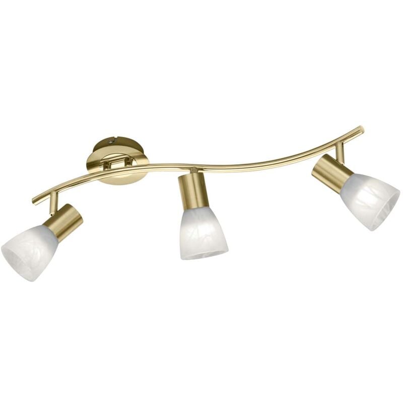 foto del prodotto frankystar levisto barra led 3 spots orient. ottone vt.alab. l.55