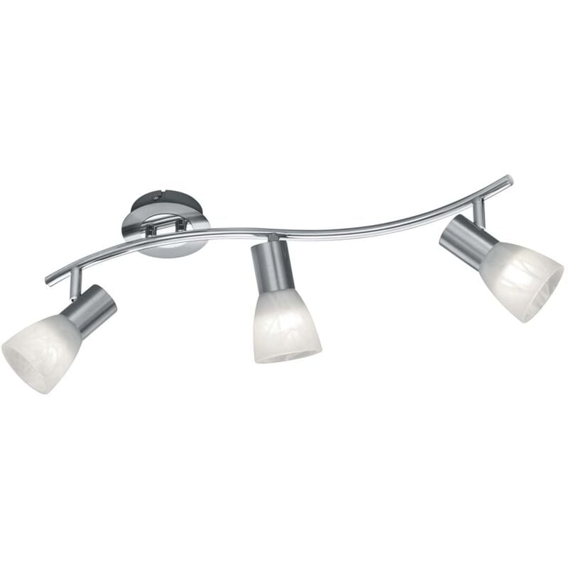 foto del prodotto frankystar levisto barra led 3 spots orient. acciaio vt.alab. l.55
