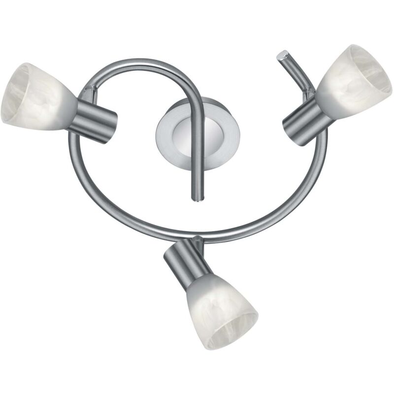 foto del prodotto frankystar levisto girandola led 3 spots orient. acciaio vt.alab. d.30