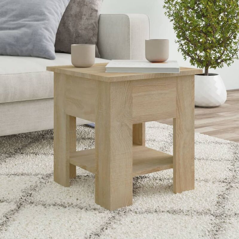 foto del prodotto vidaxl tavolino da salotto rovere sonoma 40x40x42 cm legno multistrato