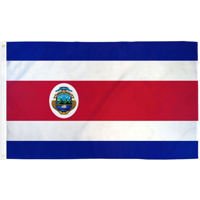 foto del prodotto az flag bandiera costa rica 150x90cm bandiera costaricana 90 x 150 cm