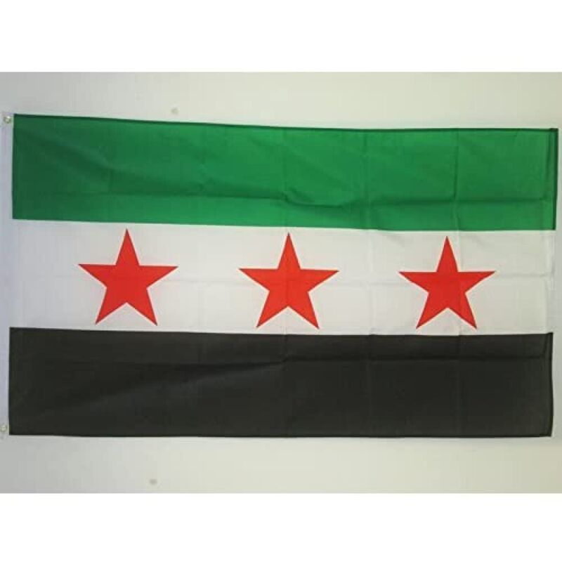 foto del prodotto az flag bandiera armata libera di siria 150x90cm bandiera siriana 90 x 150 cm