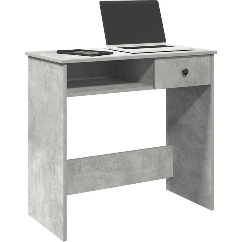 foto del prodotto vidaxl scrivania grigio cemento 80x40x75 cm in legno multistrato