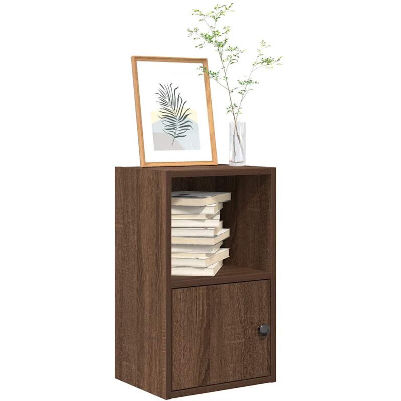 foto del prodotto vidaxl libreria rovere marrone 31x24x52 cm in legno multistrato