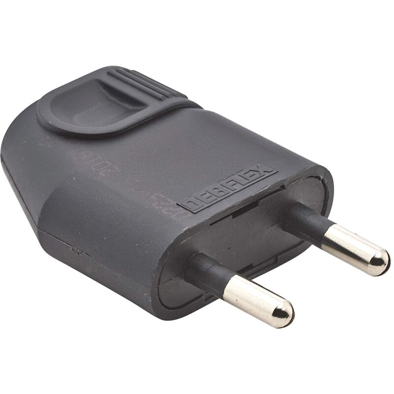 foto del prodotto debflex 713670 presa elettrica maschio spina maschio spina maschio spina maschio spina maschio spina maschio pin d.4mm protegees nero