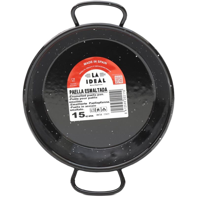 foto del prodotto garcima padella valenciana modello paella con manici e diametro da 15 cm