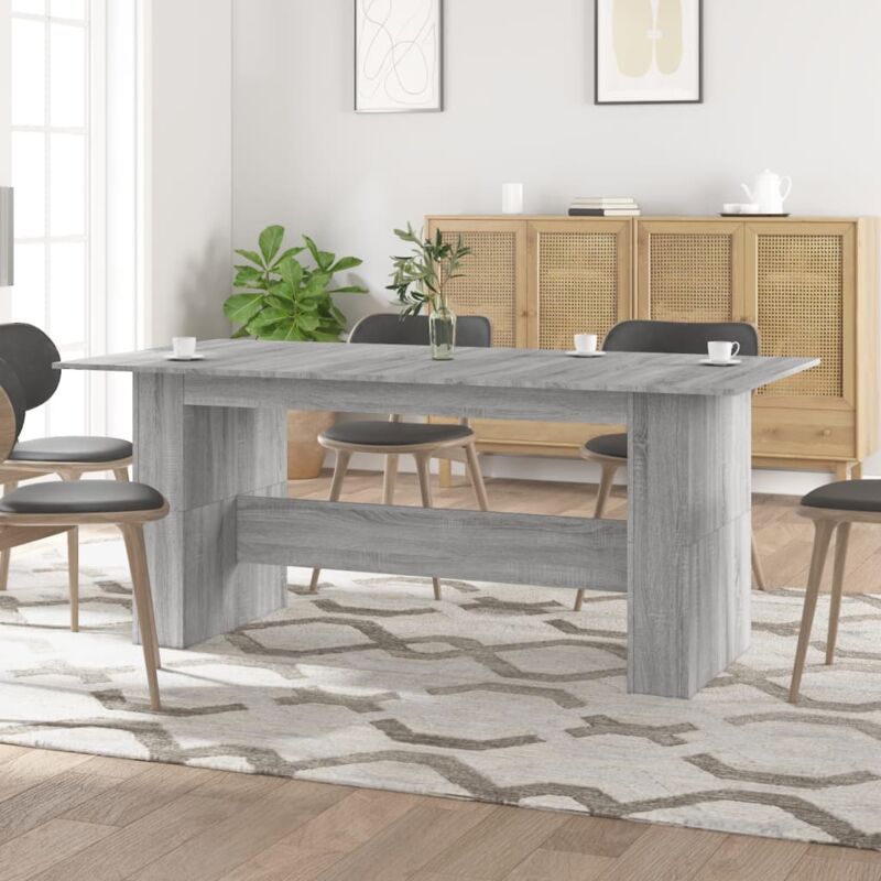 foto del prodotto vidaxl tavolo da pranzo grigio sonoma 180x90x76 cm legno multistrato