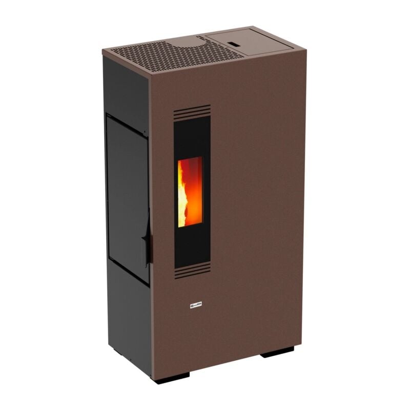 foto del prodotto canadian stove stufa a pellet slim mini 5 ruggine 4,4 kw