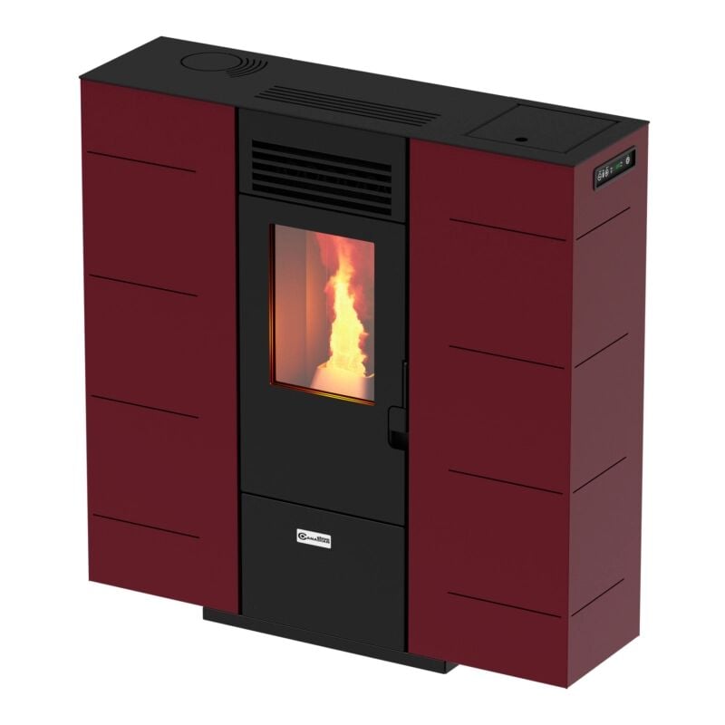 foto del prodotto canadian stove stufa a pellet slim slim 6 bordeaux 6,14 kw