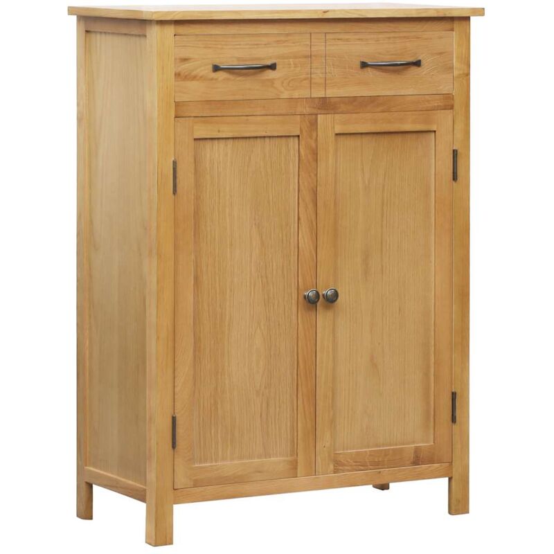 foto del prodotto vidaxl scarpiera 76x37x105 cm in legno massello di rovere
