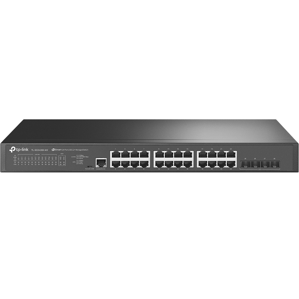 immagine 0 del prodotto tp link omada sg3428x m2 switch di rete gestito l2 2.5g ethernet 100 1000 2500 1u nero