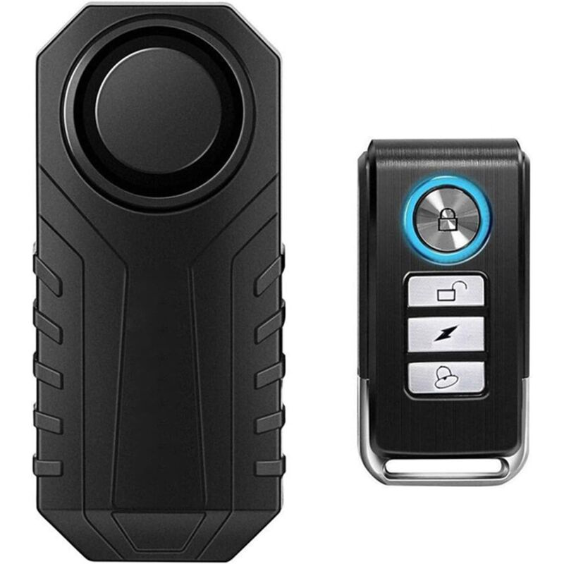 foto del prodotto ulisem allarme bicicletta senza fili antifurto antifurto sensore di movimento antivibrazione impermeabile con telecomando per bicicletta moto auto