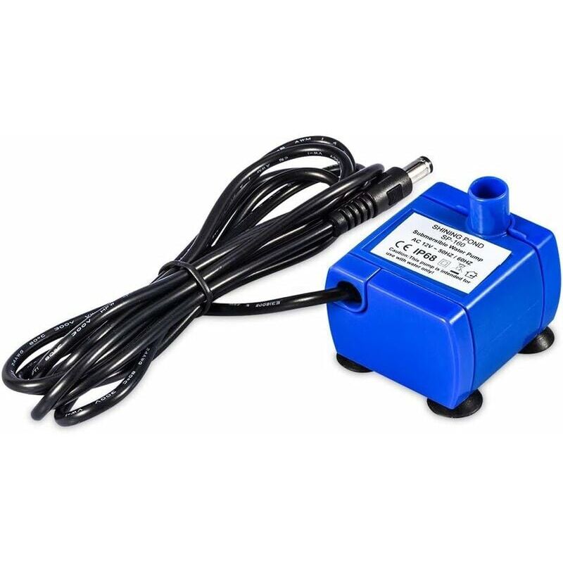 foto del prodotto pompa elettrica sommergibile per animali, fontana per gatti da 12 v, pompa di ricambio blu ultra economica, silenziosa