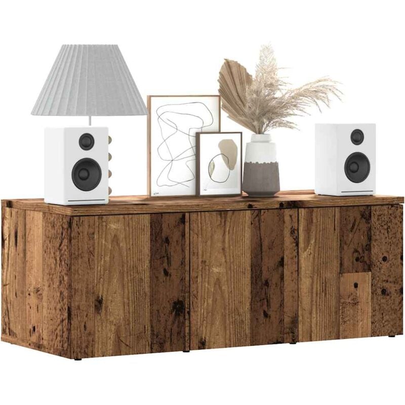 foto del prodotto vidaxl mobile porta tv legno vecchio 80x34x30 cm in legno multistrato