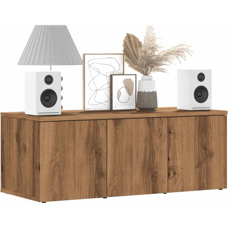 foto del prodotto vidaxl mobile porta tv rovere artigianale 80x34x30 cm truciolato