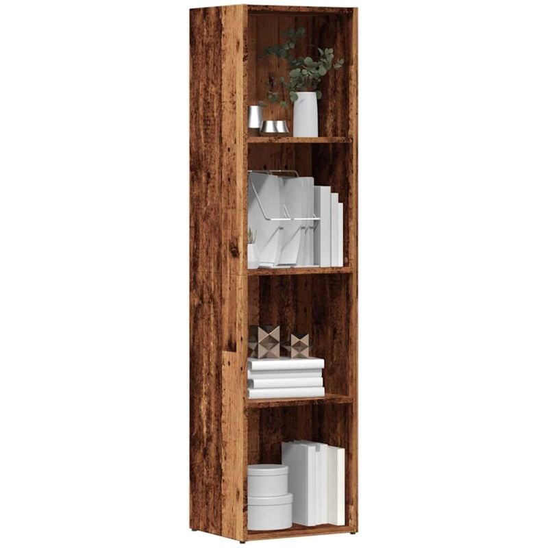 foto del prodotto vidaxl libreria legno antico 36x30x143 cm in legno multistrato