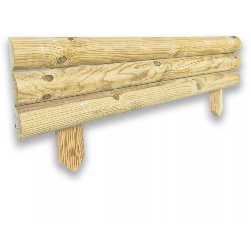 foto del prodotto bordura da giardino per aiuola 100x22,5x4 cm in legno di pino impregnato