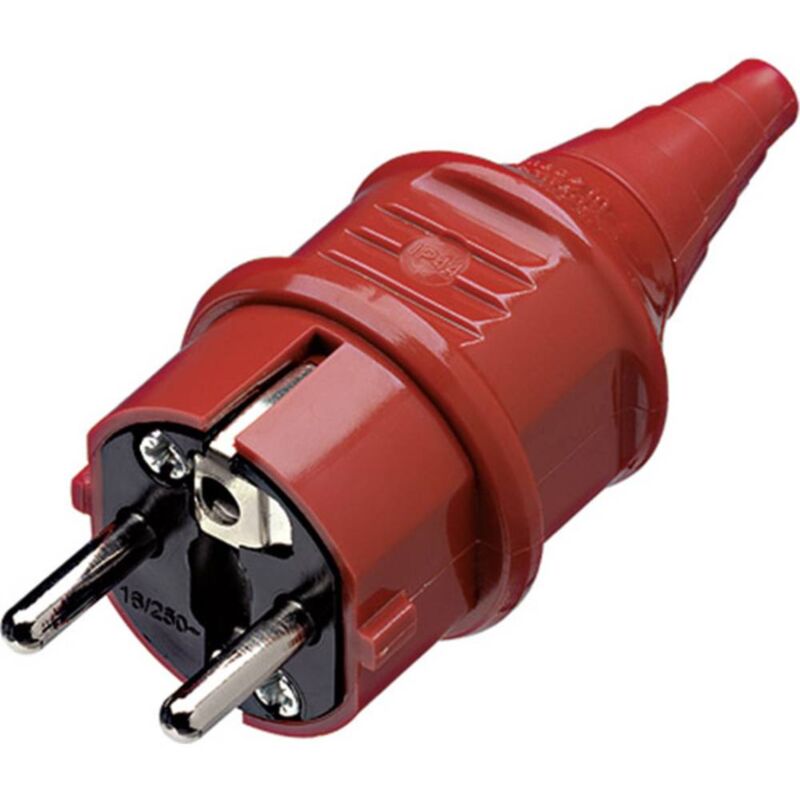 foto del prodotto 10839 spina di sicurezza plastica 230 v rosso ip44 mennekes