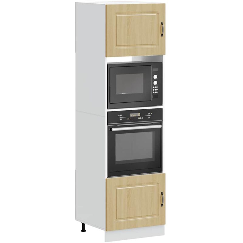 foto del prodotto vidaxl armadi forno 2 pz lucca rovere sonoma in legno multistrato