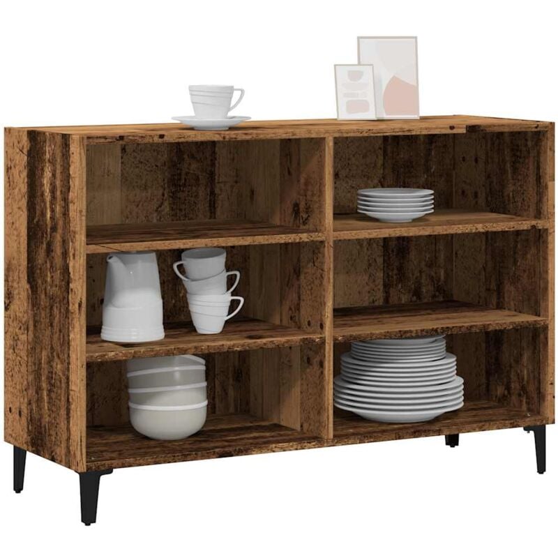 foto del prodotto vidaxl credenza legno antico 103,5x35x70 cm in truciolato