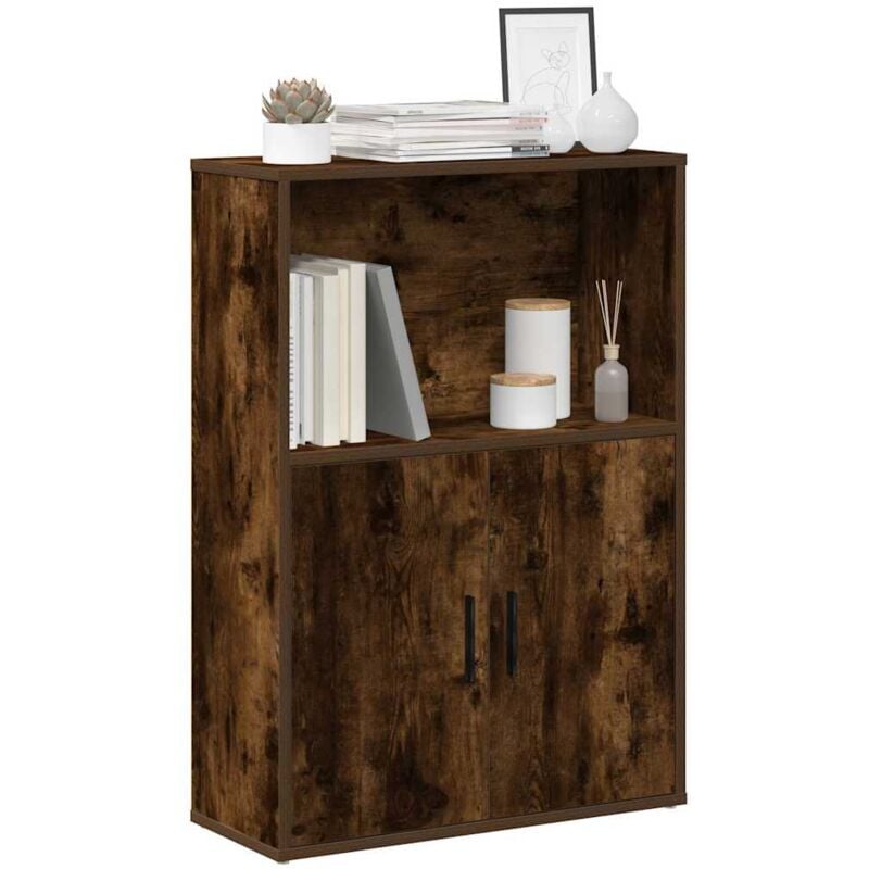 foto del prodotto vidaxl libreria rovere fumo 60x24x85 cm in truciolato