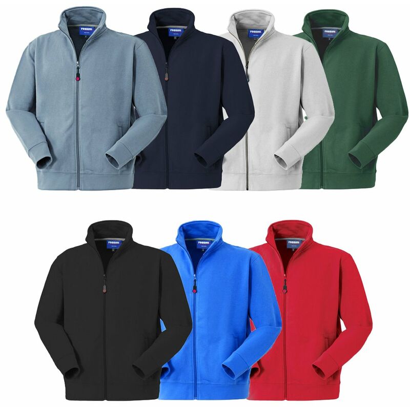 foto del prodotto felpa da lavoro rossini canberra zip lunga xxxxl blu