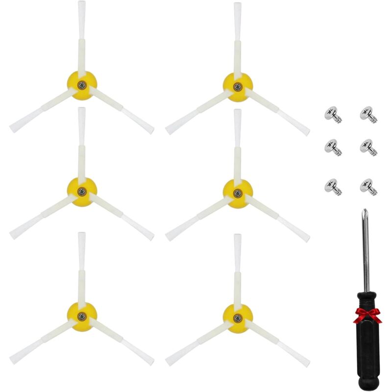foto del prodotto alovez 6 spazzole laterali di ricambio per irobot roomba serie 600 700 800 900 serie 694 677 850 860 870 880 890 980 960 accessori per