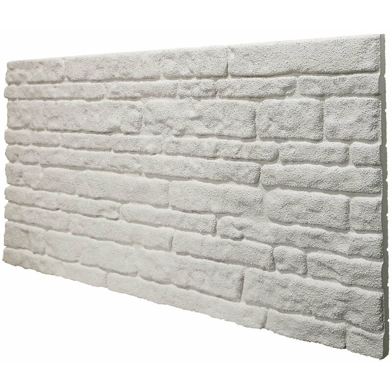 foto del prodotto colorado white pannello finta pietra in eps resinato misura 100x50 cm spessore 2 cm