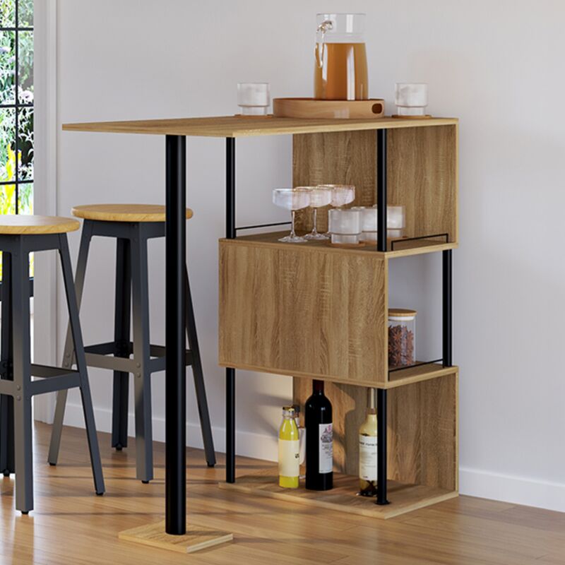 foto del prodotto idmarket detroit mesa alta de bar de dise o industrial para 2 personas