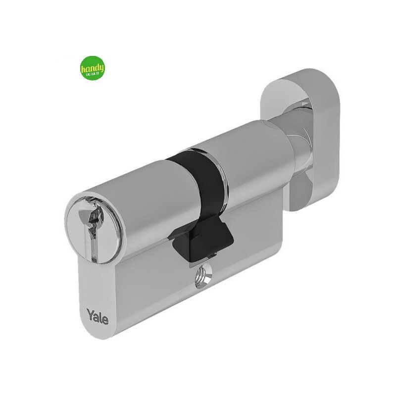 foto del prodotto yale cilindro 500 con pomolo 30 50 nichelato profilo europeo