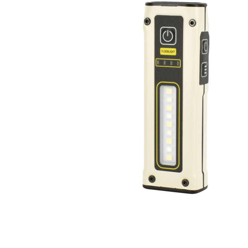 foto del prodotto torcia led multifunzione 330 lumen ip44 batteria 1000mah bianco giorno 6500k
