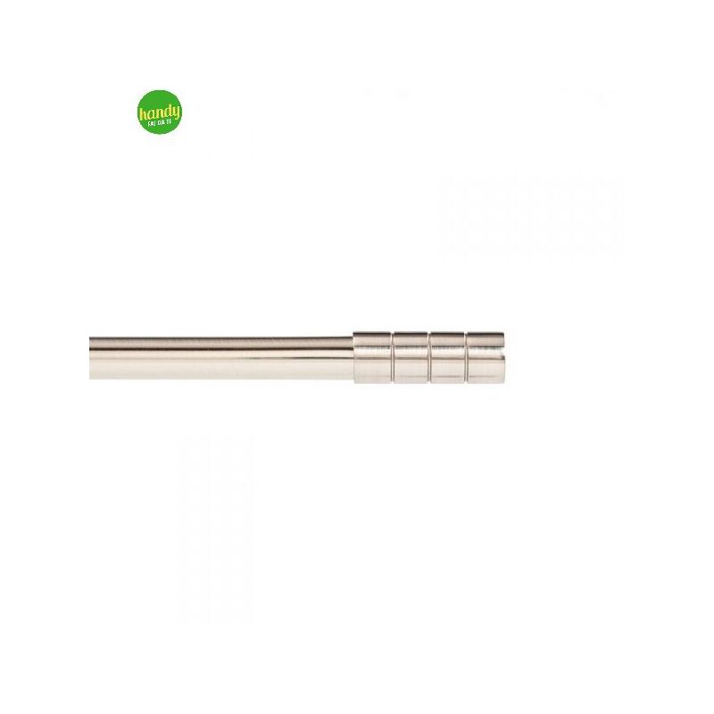foto del prodotto bastone ferro tenda angelo carillo estensibile 110 200 cm inox satinato linea oro decoro tubo rigato