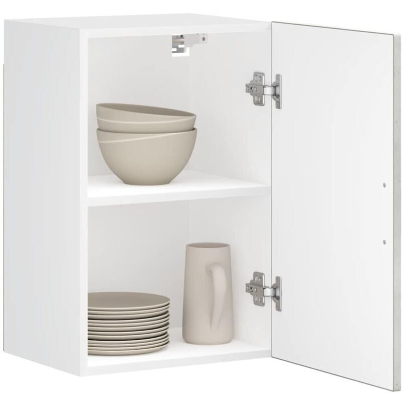 foto del prodotto pensile da cucina porto grigio cemento in legno multistrato vidaxl
