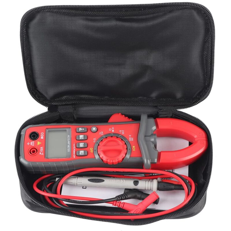 immagine 0 del prodotto gistuch multimetro automatico, pinza amperometrica digitale trms 2000 punti ncv, voltmetro, amperometro, tester di tensione ca cc, corrente ca,