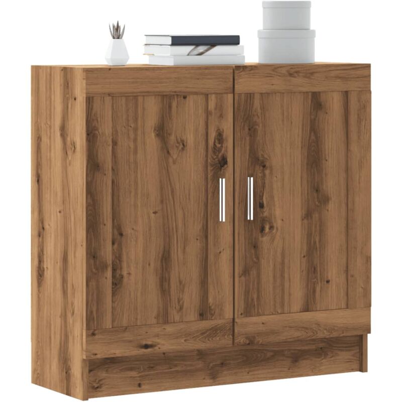 foto del prodotto libreria rovere artigianale 82,5x30,5x80 cm legno multistrato vidaxl
