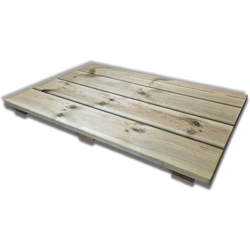 foto del prodotto sunwood pedana doccia antiscivolo in legno 120x60 cm, made in italy