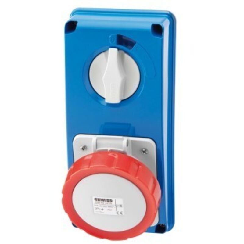 immagine 0 del prodotto gewiss pr.bl ip67 s.f.3p n t 16a 400v 6h sbf cod. gw66309n 