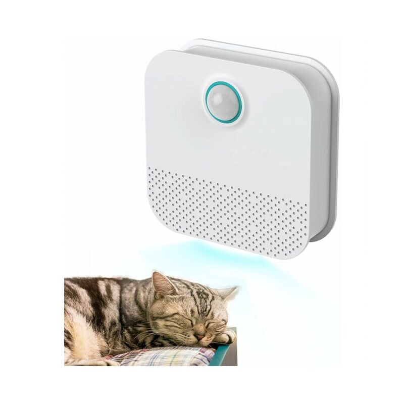 foto del prodotto linjou purificatore d aria intelligente per animali domestici e gatti ricarica usb deodorante per lettiera per gatti deodorante per cani mini