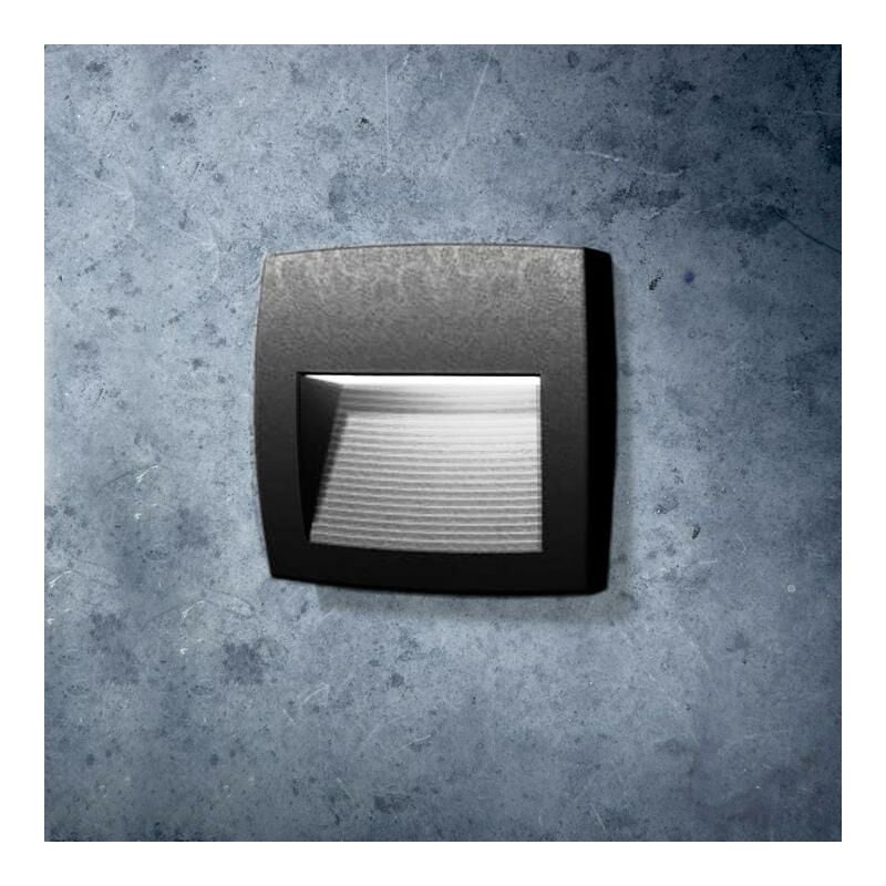 foto del prodotto fumagalli segnapasso led r7s cct 3.5w ip55 lorenza 150 nero