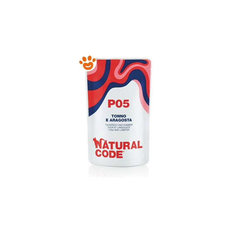 foto del prodotto natural code p05 cat adult al tonno e aragosta natural code p05 cat adult al tonno e aragosta bustina da 70 gr