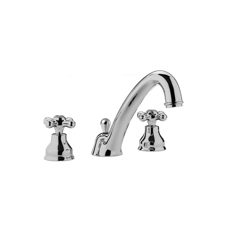 foto del prodotto paffoni batteria lavabo gold finish serie iris irv055gf ottone gold finish