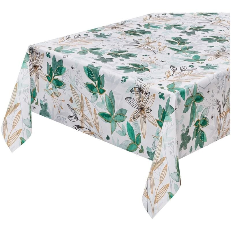 foto del prodotto emmevi mv s.p.a. tovaglia cucina moderna antimacchia plastificata cerata copritavolo fiori stilizzati 140x160 cm