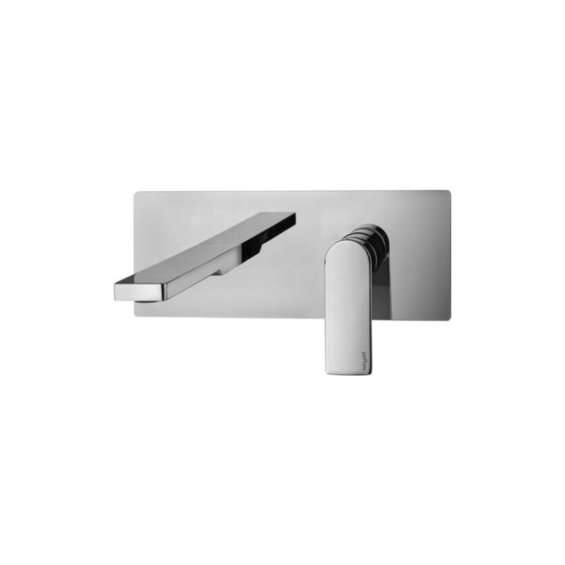 foto del prodotto paffoni miscelatore ad incasso per lavabo con bocca l. 150 mm steel looking serie tango ta104st ottone steel looking