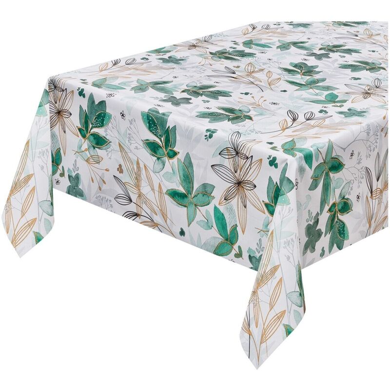 foto del prodotto emmevi mv s.p.a. tovaglia cucina moderna antimacchia plastificata cerata copritavolo fiori stilizzati 140x240 cm
