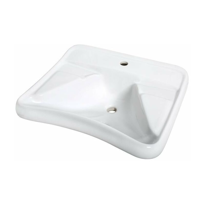 foto del prodotto lavabo ergonomico in ceramica serie easy idral 10192 bianco ceramica