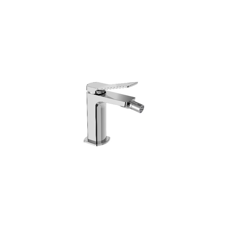 foto del prodotto paffoni miscelatore bidet steel looking serie tilt ti131st ottone steel looking
