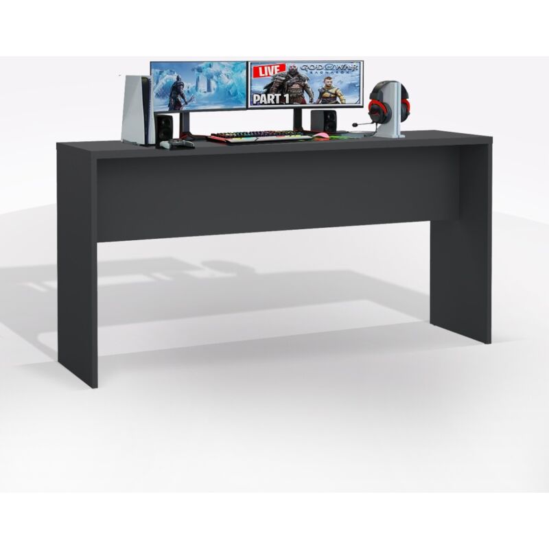 foto del prodotto bissolo casa allungo scrivania sign cm 150x40 h. 75.6 grigio opaco