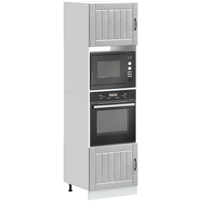 foto del prodotto vidaxl armadi forno 2 pz kalmar grigio cemento in legno multistrato