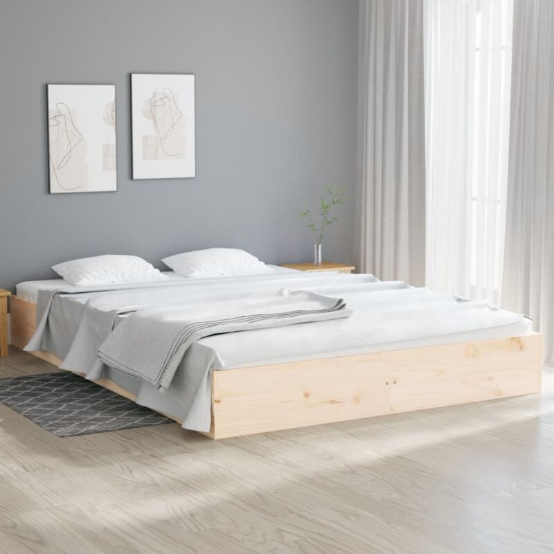foto del prodotto giroletto struttura letto letto per adulti in legno massello 180x200 cm 6ft super king bv273223 bonnevie
