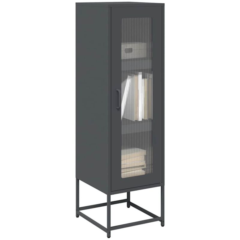 foto del prodotto vidaxl credenza antracite 36x39x123 cm acciaio laminato a freddo